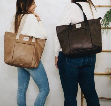 Bolso shopper De la Mur Horse marrón chocolate - Imagen 3