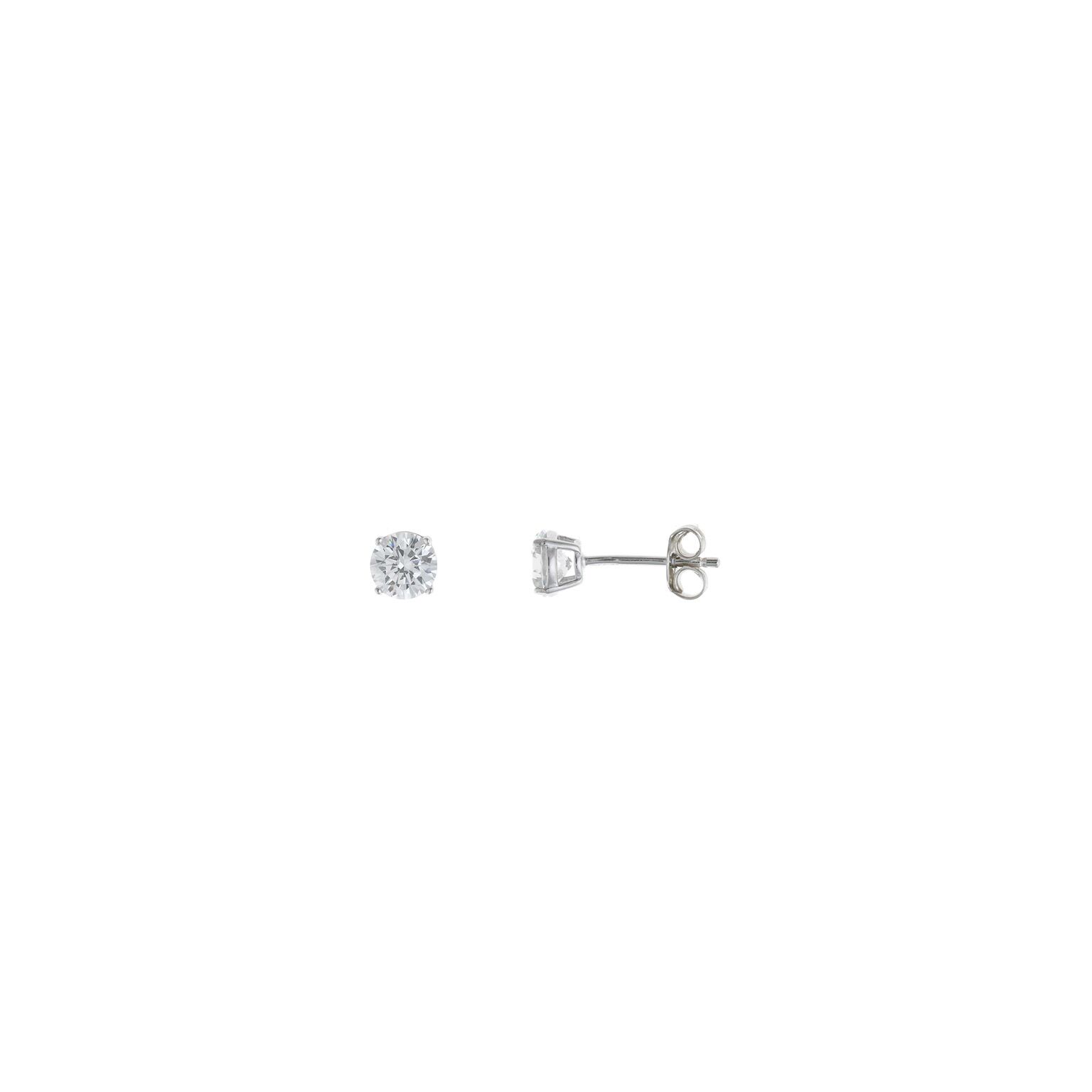 Pendientes plata Salvatore punto de luz circonita