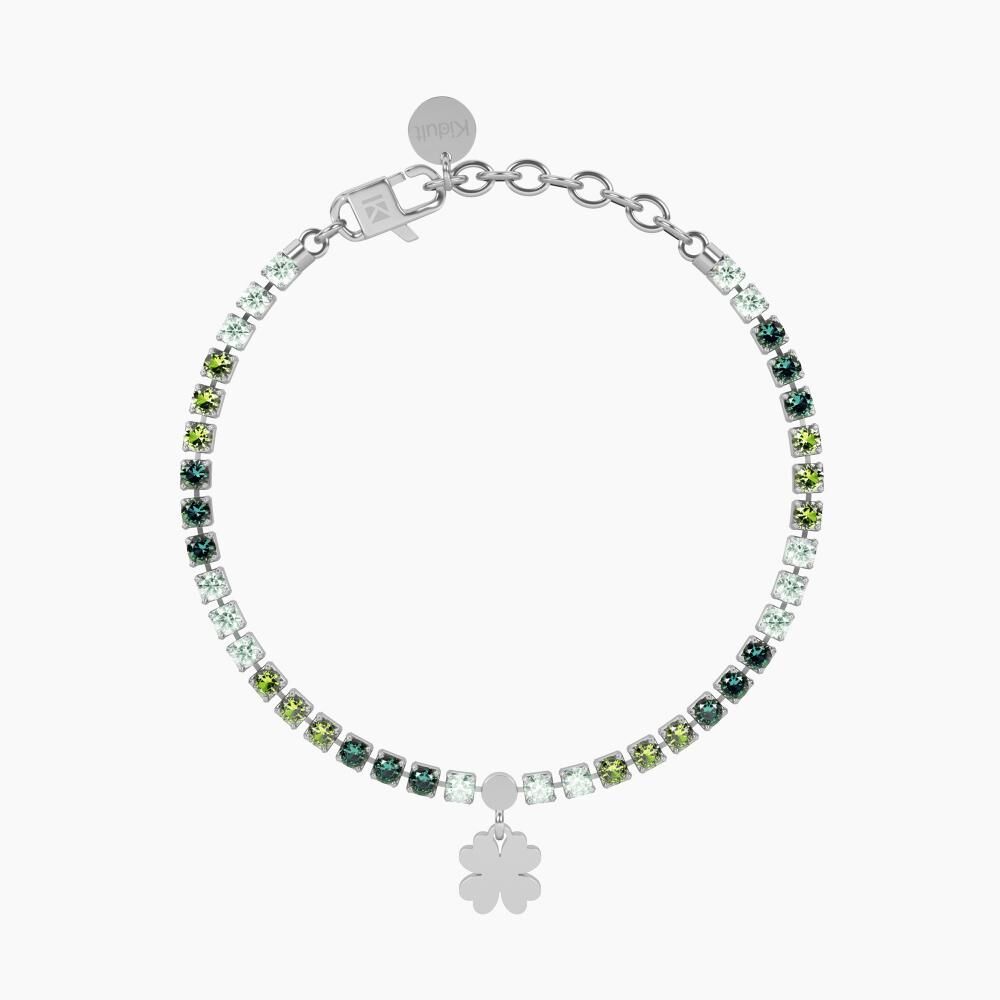 Pulsera de acero Kidult trébol cuatro hojas - Imagen 2