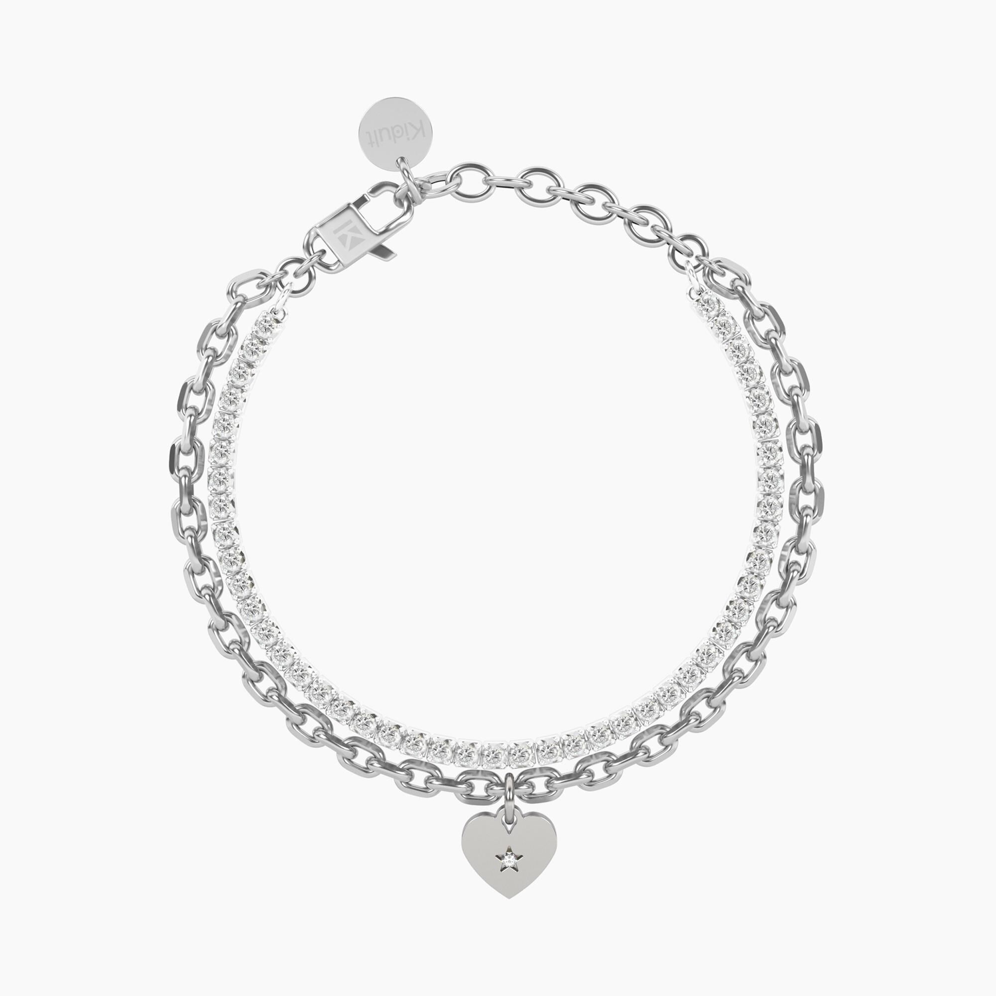 Pulsea de acero Kidult corazón - Imagen 2