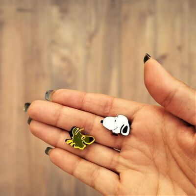 Pendientes Snoopy y Charlie mini - Imagen 2