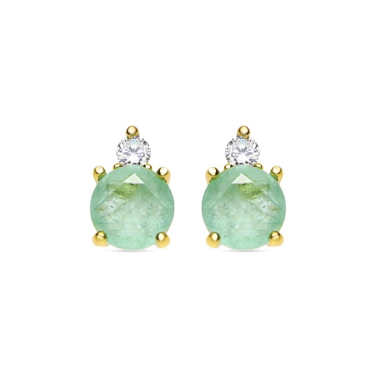 Pendientes plata Luxenter Akma verdes