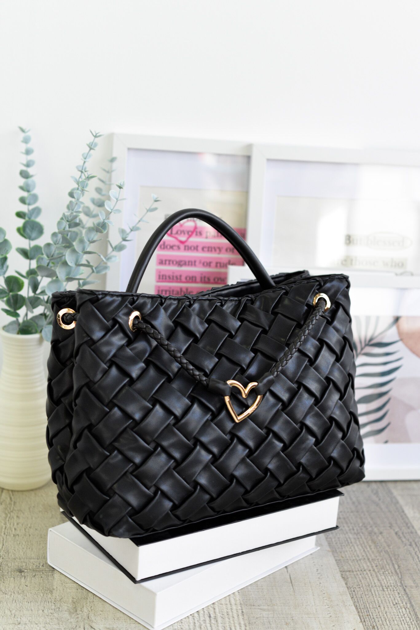 Bolso Noco trenzado negro