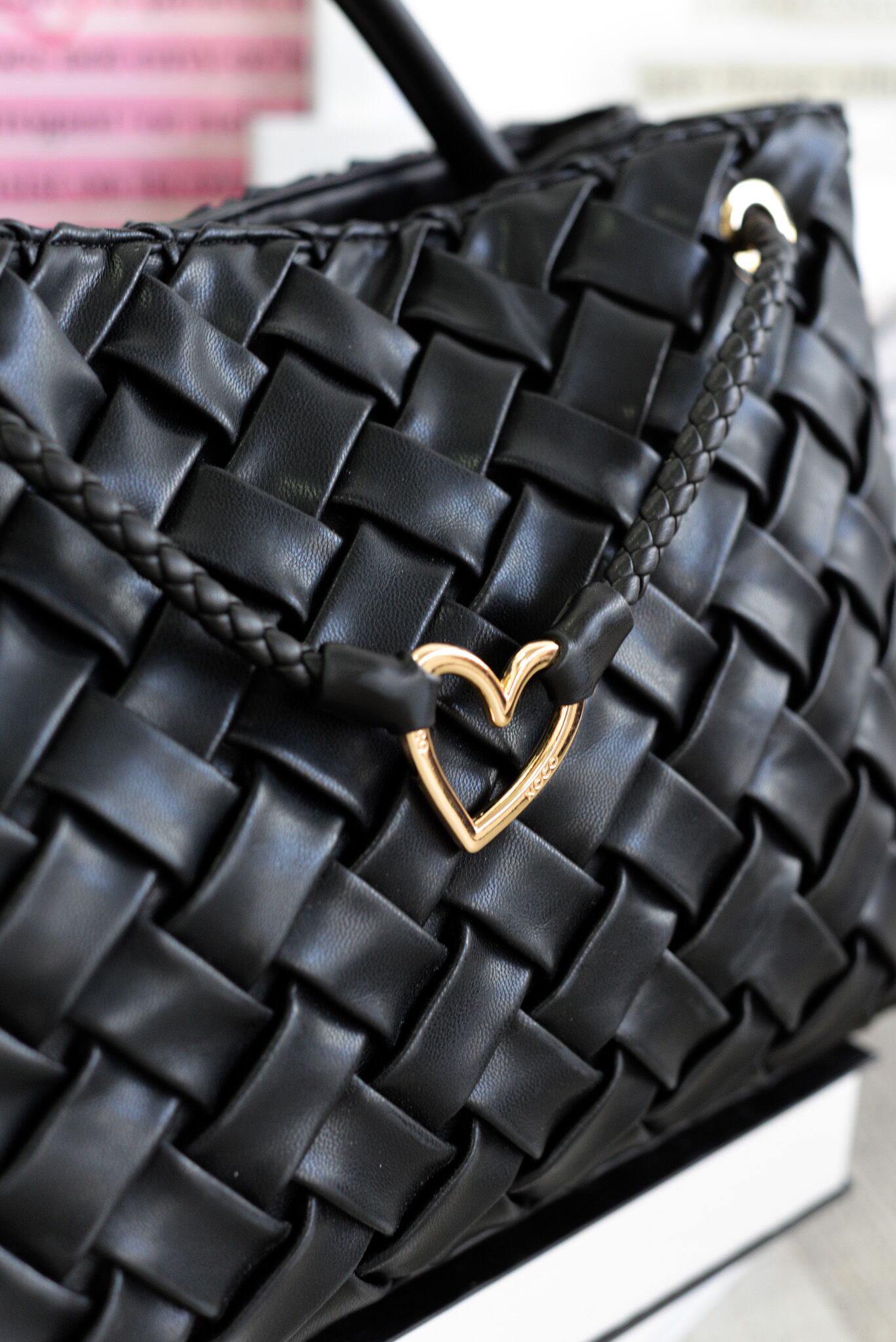 Bolso Noco trenzado negro - Imagen 2