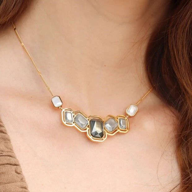 Collar acero Anartxy Pixel Solesse negro - Imagen 2