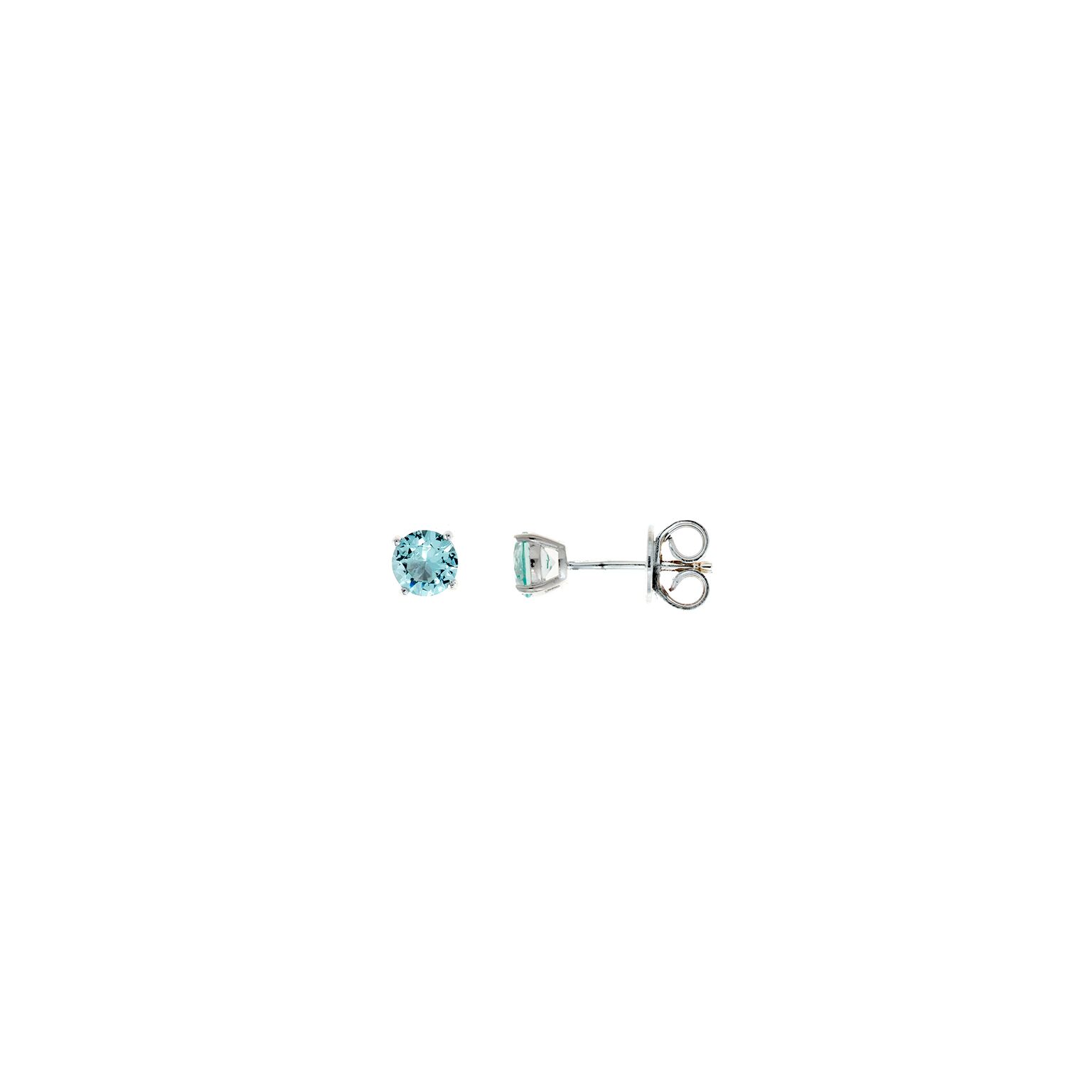 Pendientes plata Salvatore circonita verde aqua