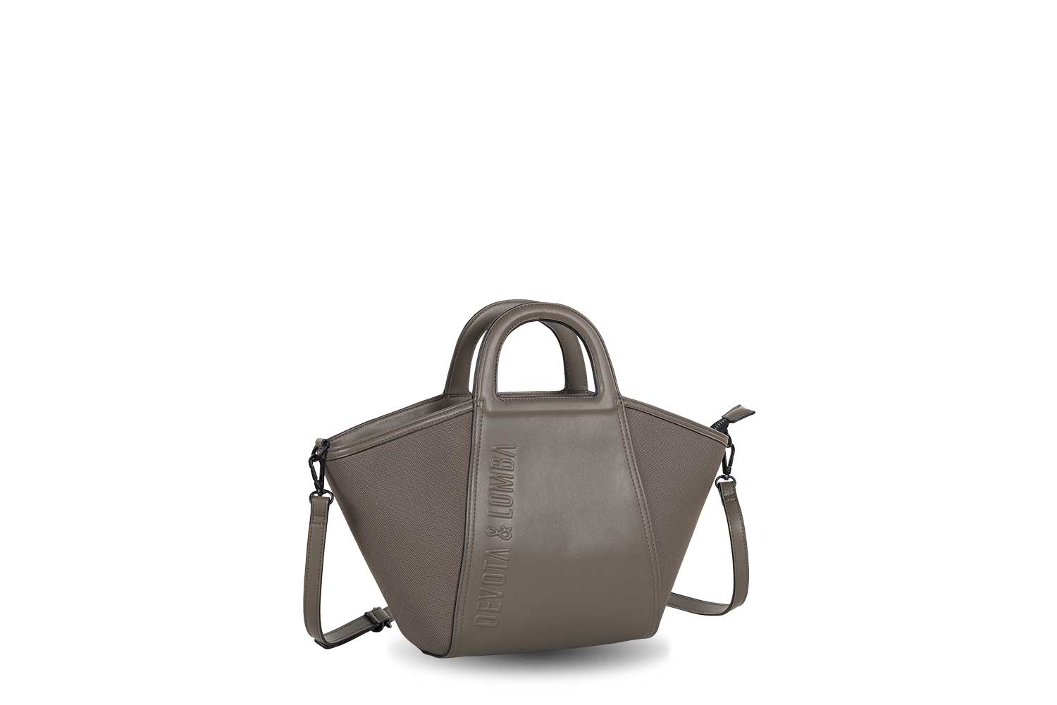 Bolso mano / bandolera Devota&Lomba Pair gris - Imagen 2