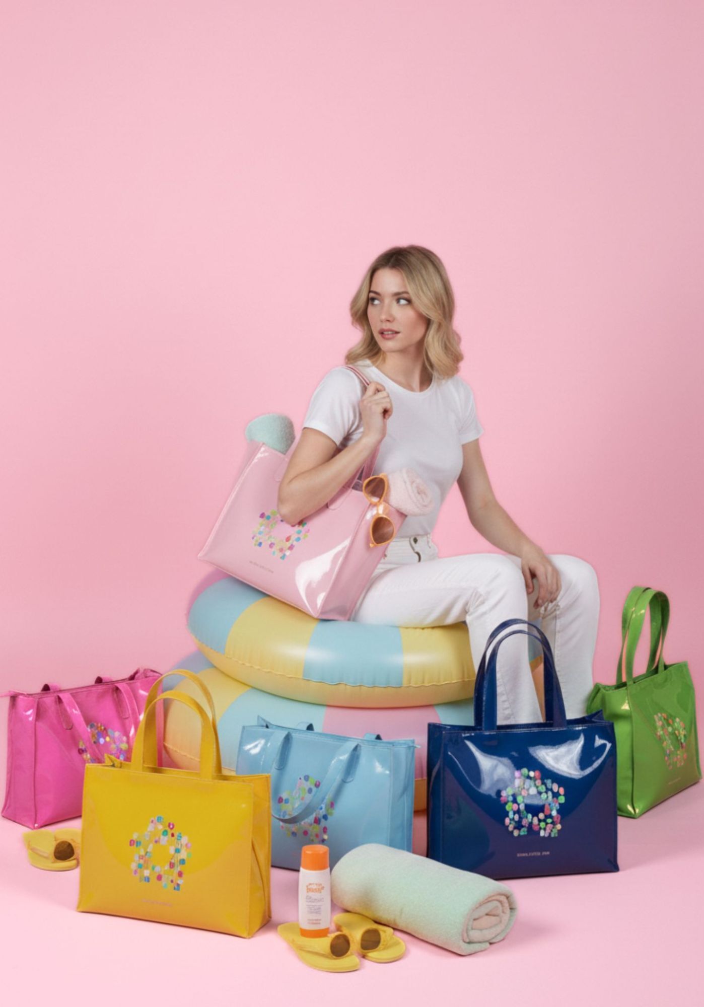 Bolso tote Agatha Ruiz de la Prada charol azul claro - Imagen 2