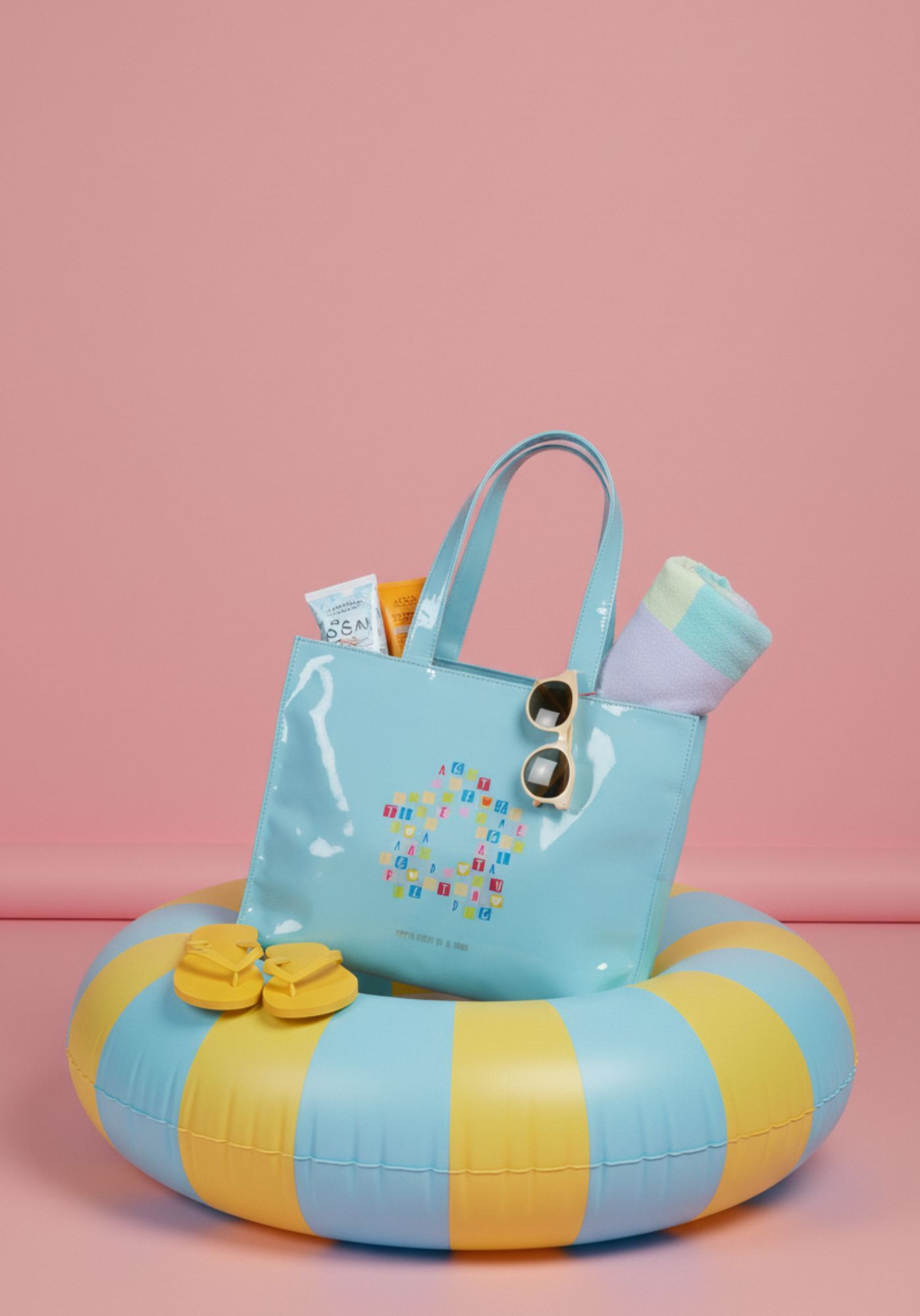 Bolso tote Agatha Ruiz de la Prada charol azul claro
