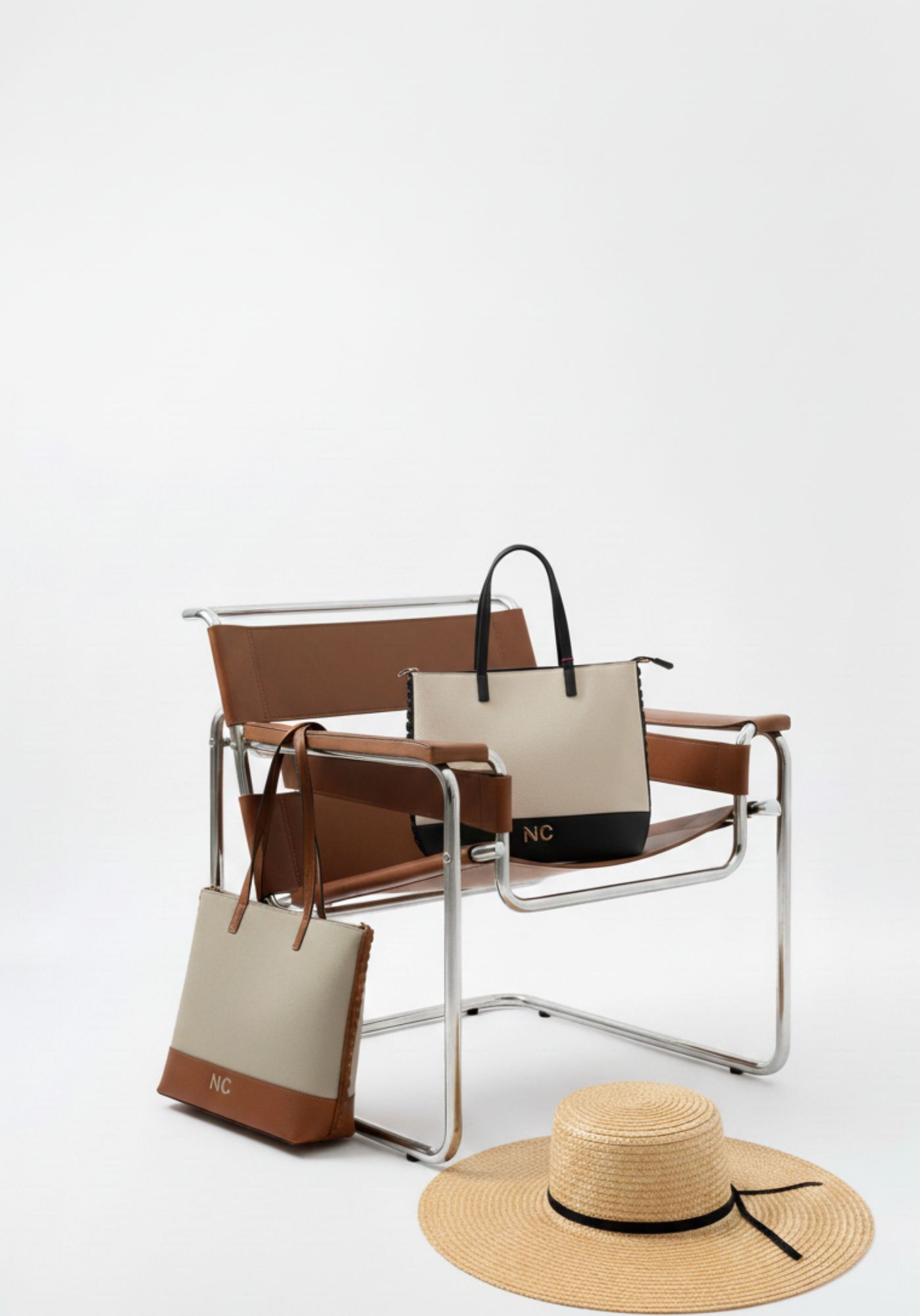 Bolso tote Noco bicolor negra