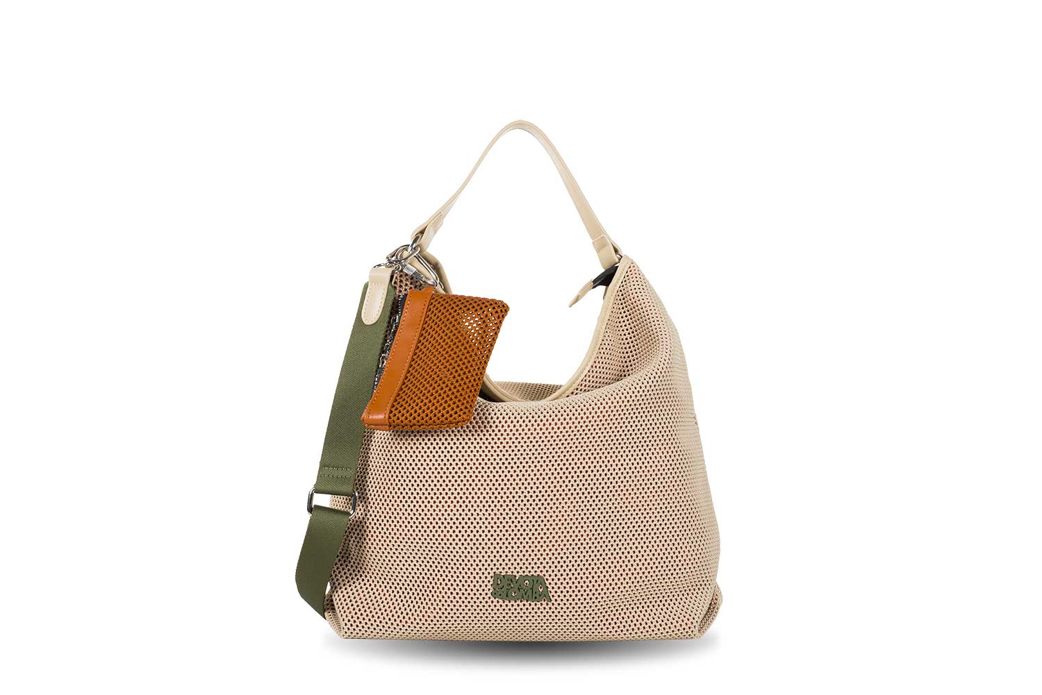 Bolso Hobo Devota & Lomba Net rejilla taupe