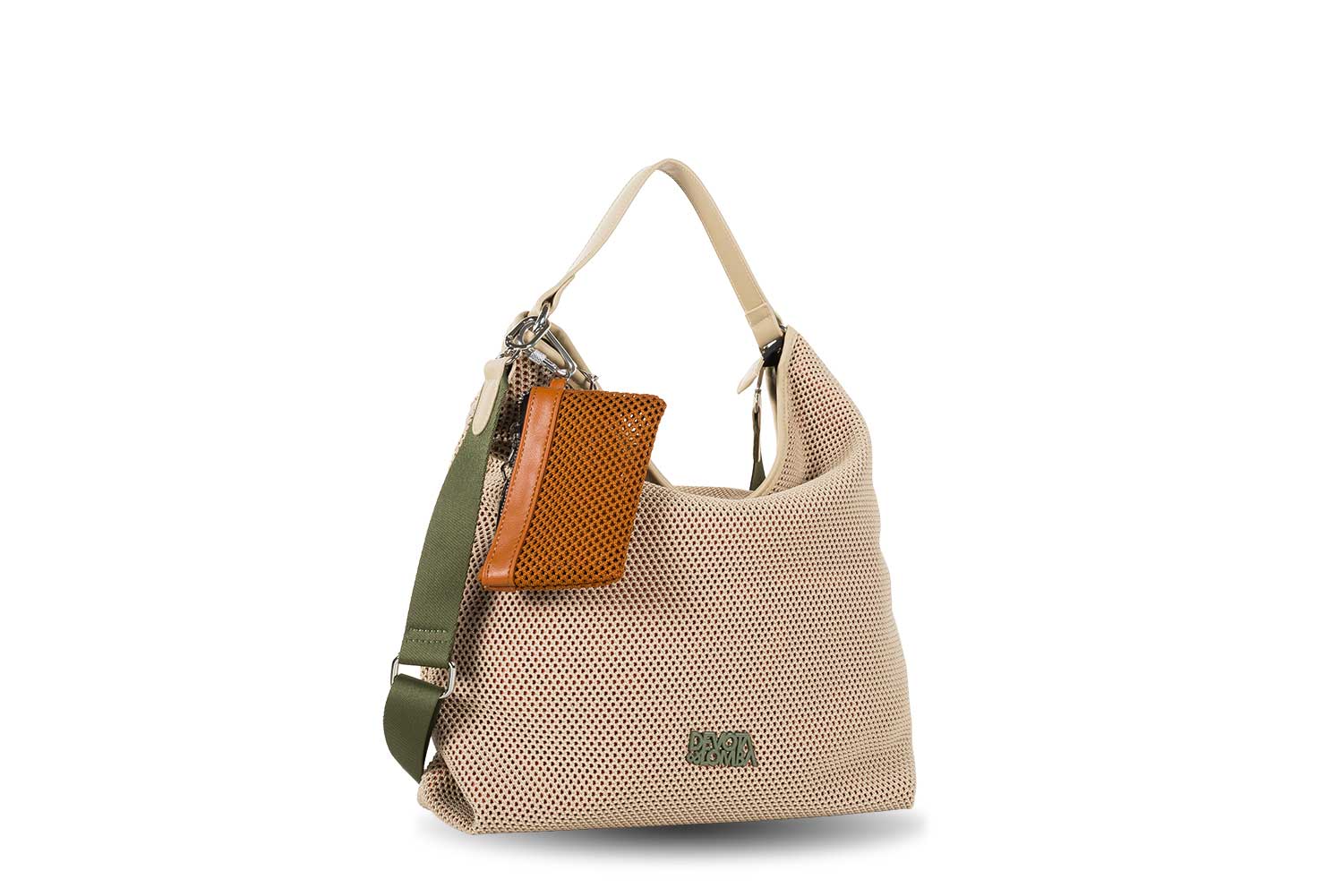 Bolso Hobo Devota & Lomba Net rejilla taupe - Imagen 2