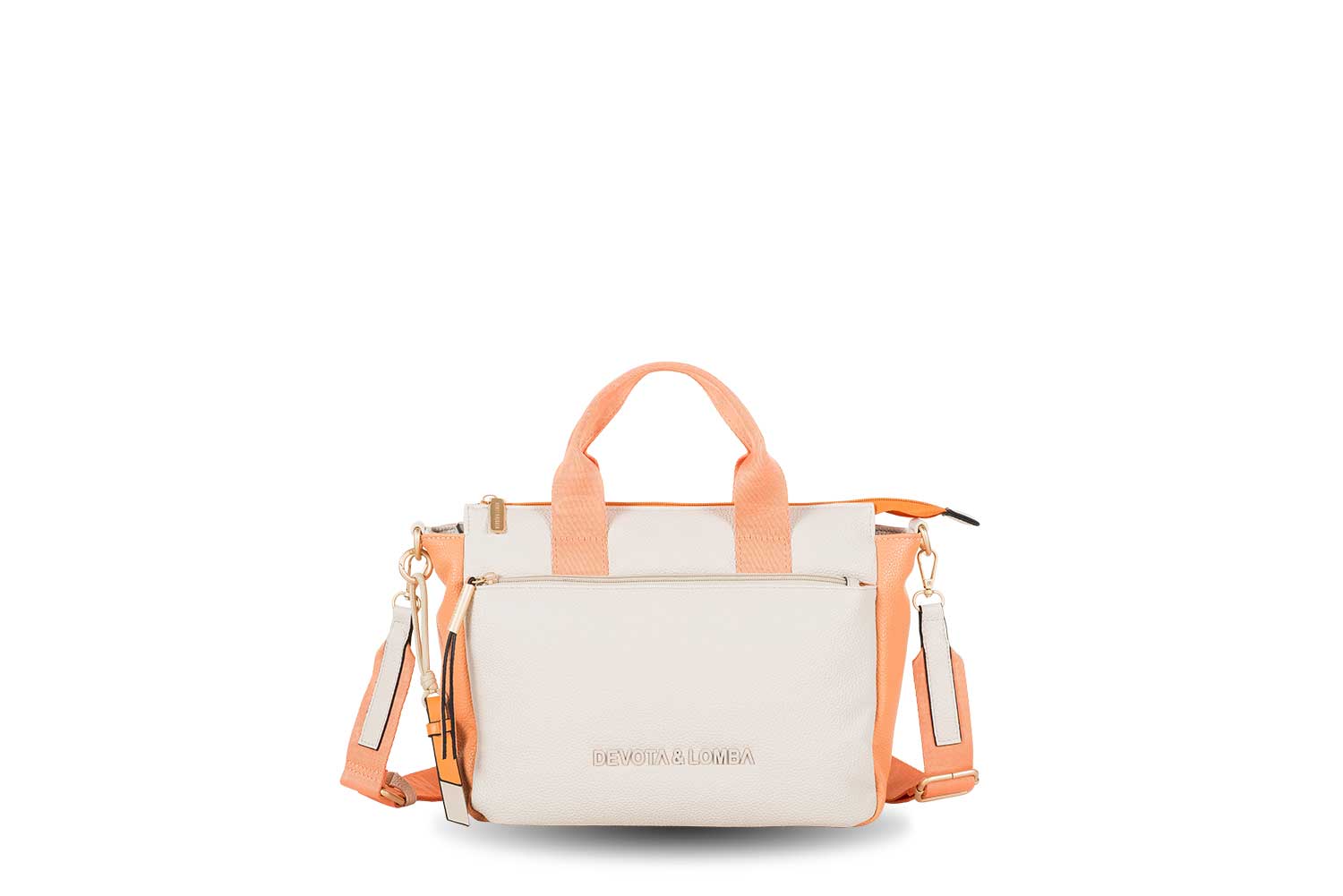 Bolso mano bandolera Devota & Lomba Fever blanco roto