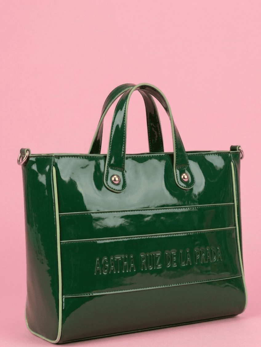 Bolso Tote Agatha Ruiz de la Prada charol verde