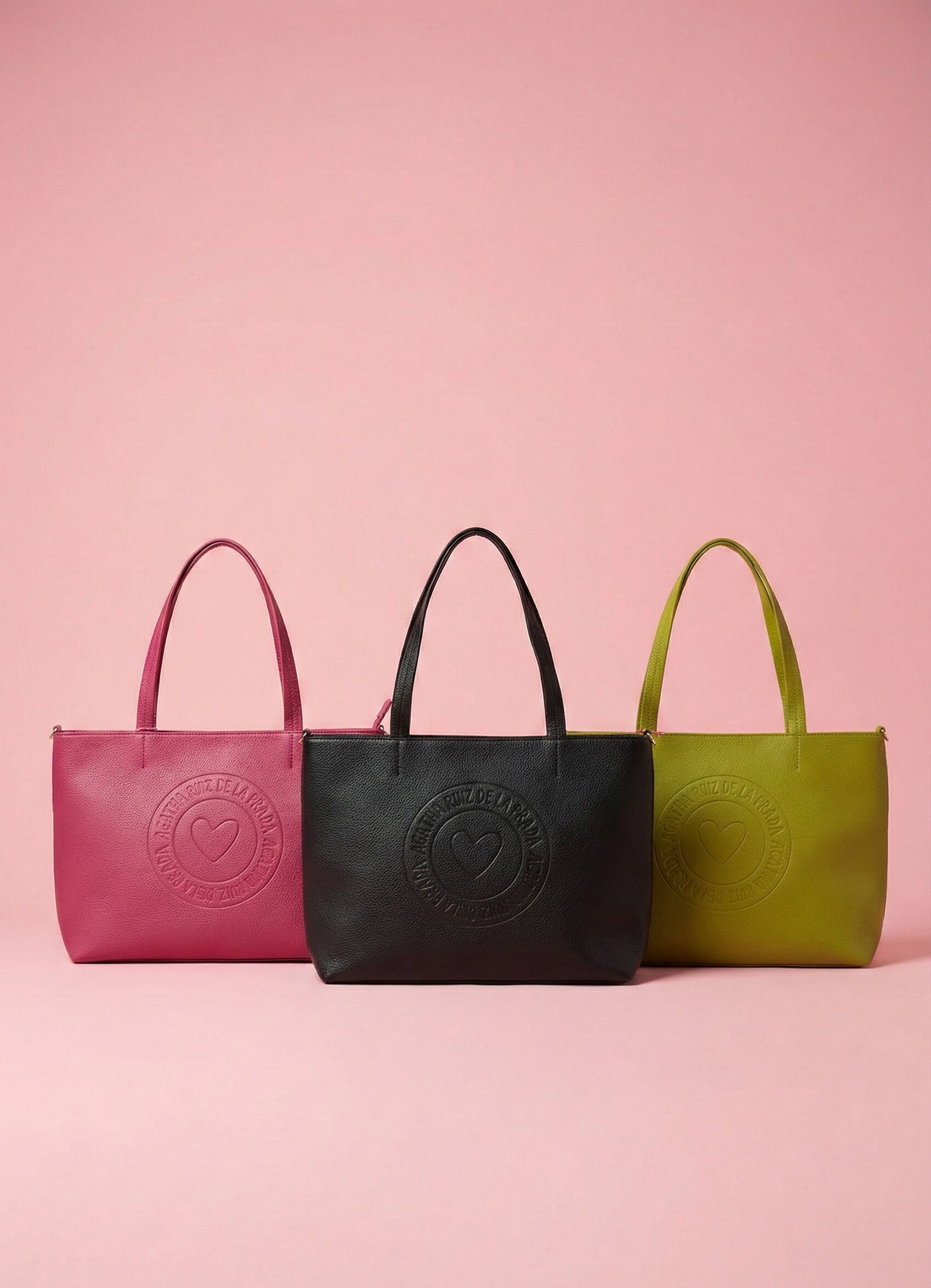 Bolso shopper Agatha Ruiz de la Prada logo azul