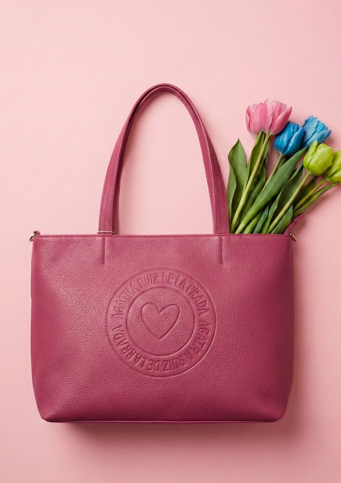 Bolso shopper Agatha Ruiz de la Prada logo fucisa